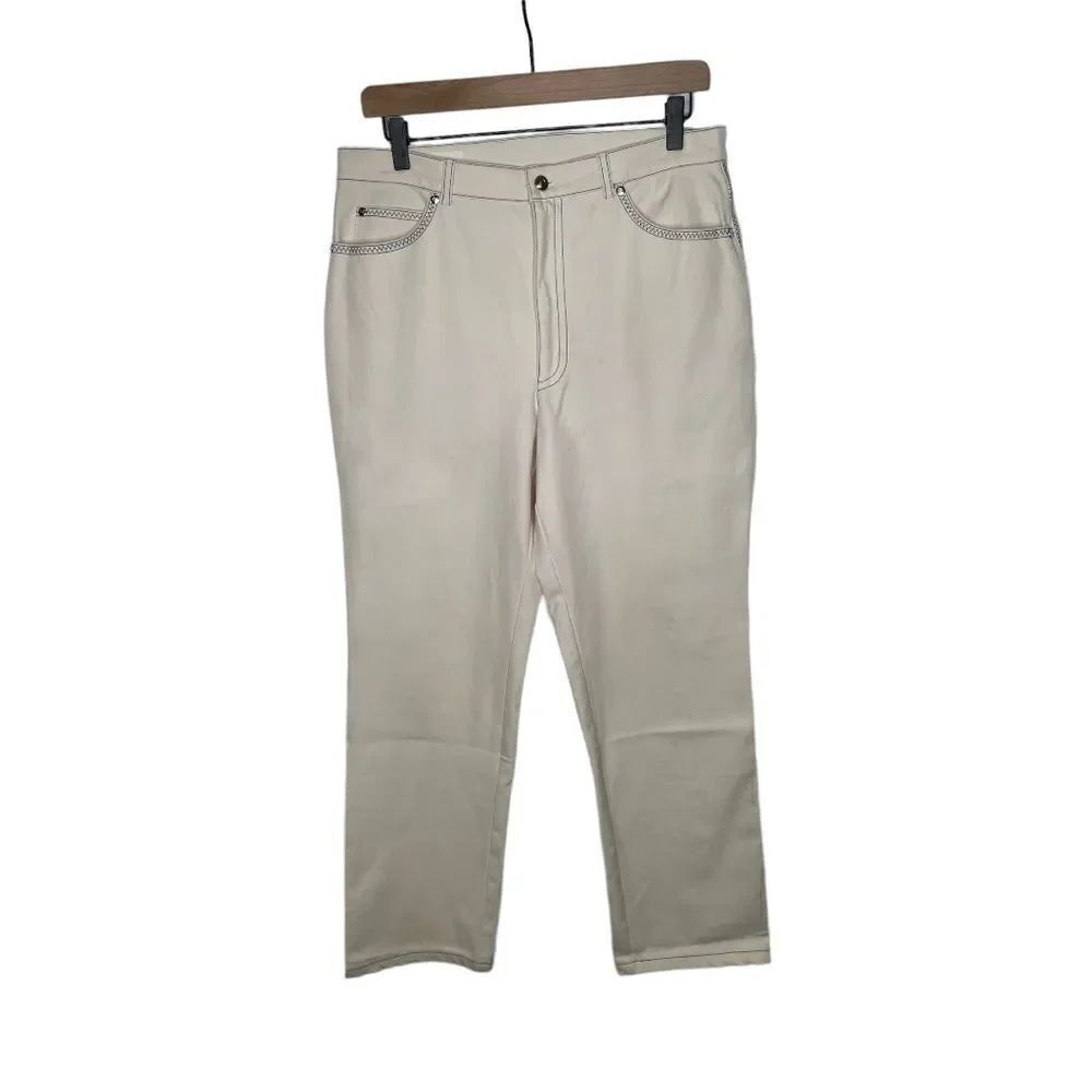 ESCADA Cream Pants - Size 42 / 12 US